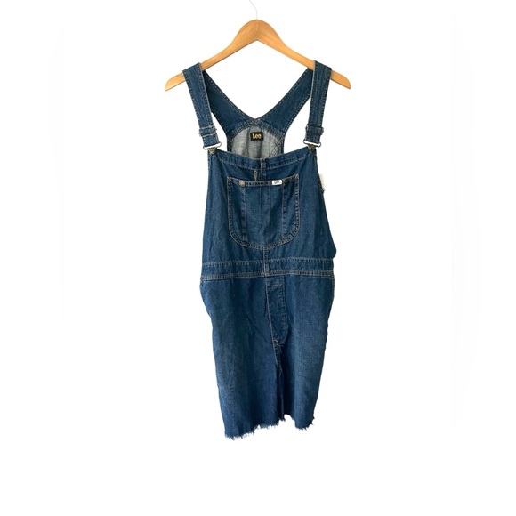 Vintage 90's Lee Bib Overall Denim Women's Shorts - Picture 1 of 6